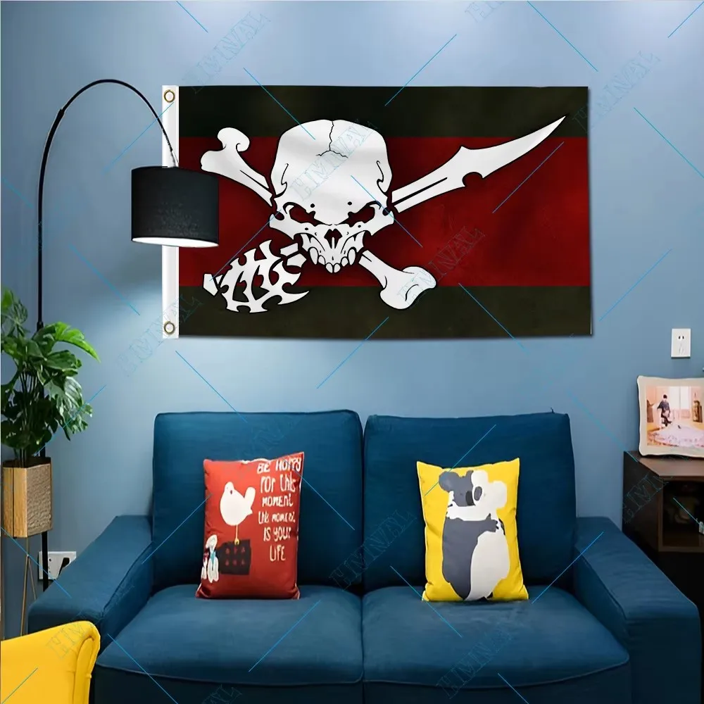 PIRATE 90X150cm Bone knife cool evil cave banner flag for Decoration
