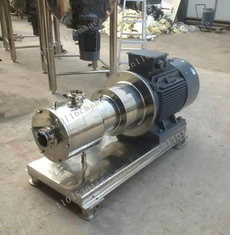 Single-stage Inline Mixer,In-line Homogenizer,High Shear Homogenizers Mixers for Fruit Juices and Jams, Pulp