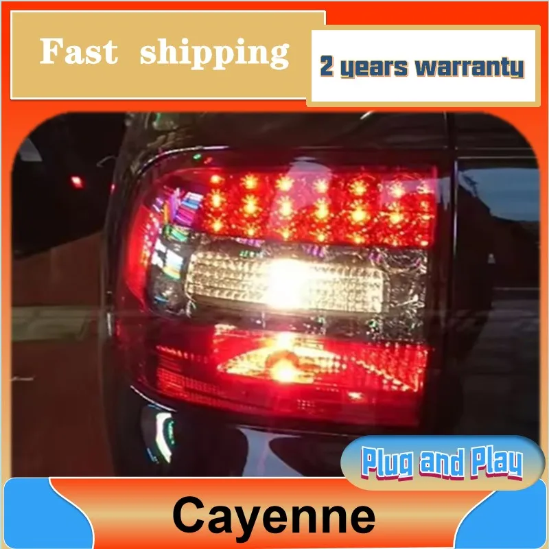 

Автомобильный Стайлинг для Porsche Cayenne, задний фонарь 2003-2007, задний фонарь Cayenne, задний ДХО, противотуманный тормоз, сигнал поворота заднего хода