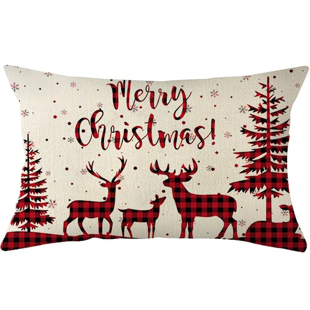 1pc Merry Christmas Pillowcase Decor , Pillowcase sofa set decoration, sofa cushion cover, holiday decoration.