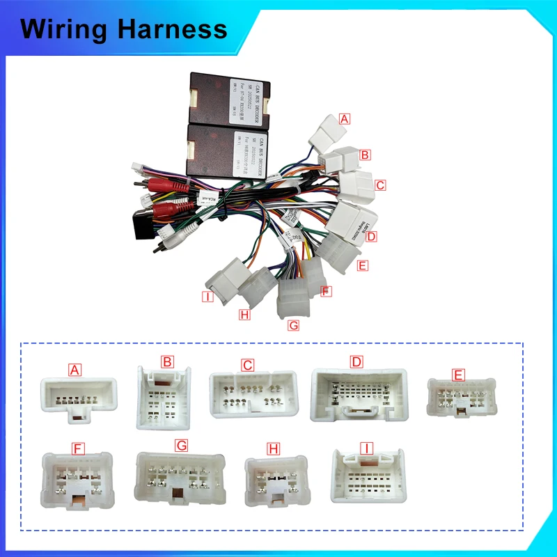 android Car radio Canbus Box Decoder For lexus rx300  toyota harrier 1998-2001 16 pin vertical Wiring Harness Plug Power Cable