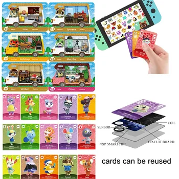Tarjeta de juego Animal Crossing Series4 to5, Ankha Pietro para Switch/Switch Lite/Wii U/nuevo juego de animales 3DS ACNH, tarjetas NFC de anime