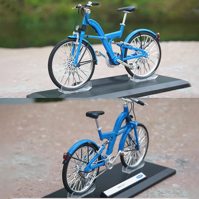 1:10 Scale BMW Simulation Alloy Bike Model Road Mountain Bicycle Static Display Souvenir Decoration Toy Gift