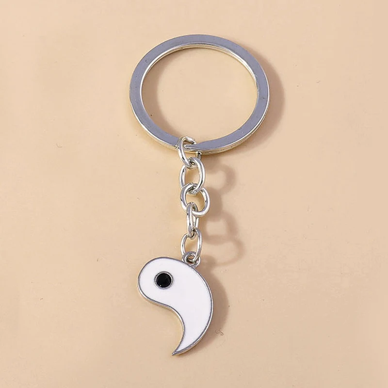 Aihua heiß verkaufen Yin Yang Tai Chi Schlüssel bund Bff besten Freunde Paar passende Sets für Frauen Männer Liebhaber Schlüssel ring Schmuck Geschenke – Detail 12