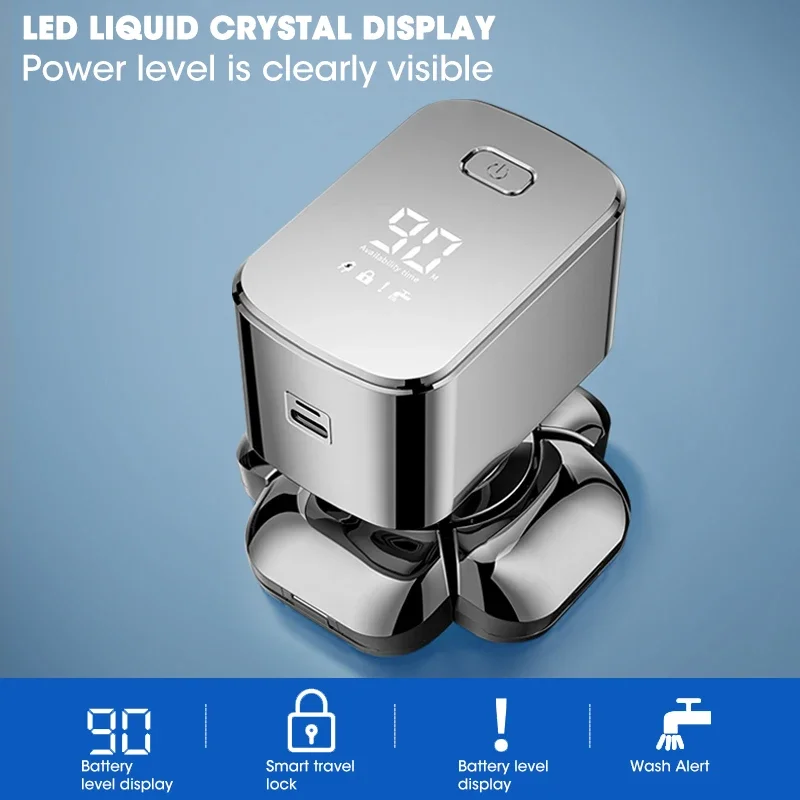 

Hair Trimmers NEW Resuxi LK-9188 Men's Multi Functional Electric Shaver Full Body Wash 9D Electric Shaver