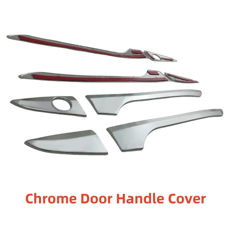 غطاء مقبض الباب لتويوتا كورولا Altis 2014 2015 2016 2017 2018 كروم فضي اكسسوارات السيارات الديكور التصميم الخارجي #5