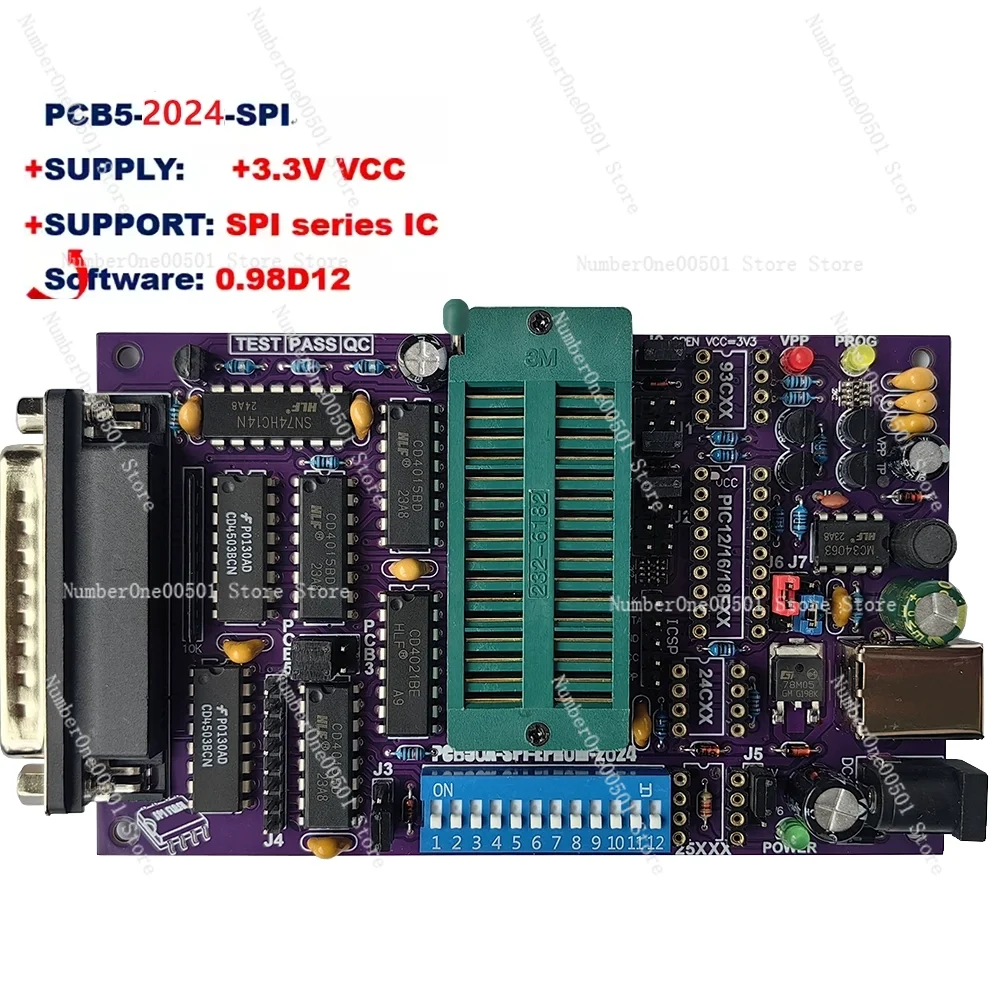 PCB50A multifunction programmer Willem burner EPROM FLASH microcontroller main board BIOS write