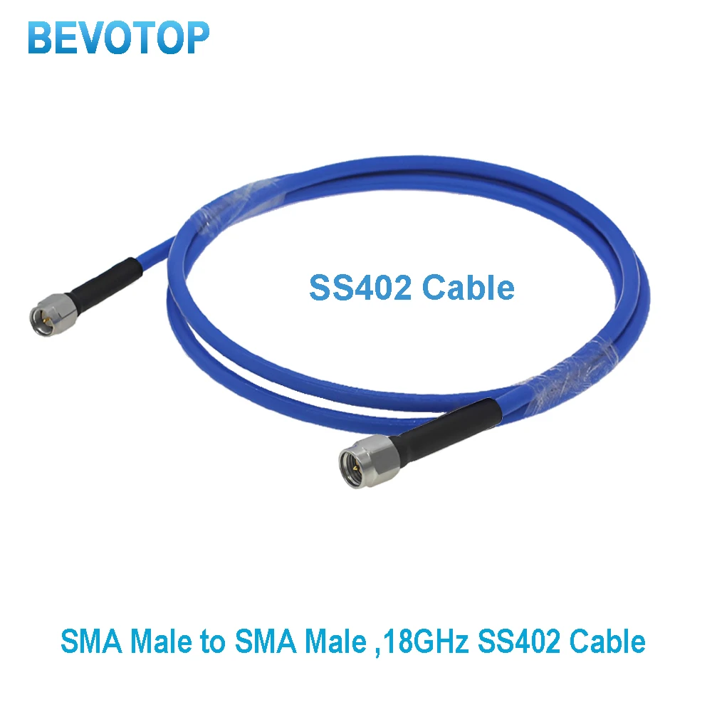 18GHz SS402 Cable SMA Male  to SMA Male Plug High Quality High Frequency Low Loss Test Cable RF Coaxial Pigtail Jumper BEVOTOP