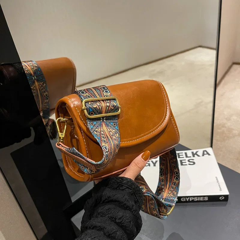 Vintage Flap Shoulder Bags for Women Luxury Style Crossbody Designer Messenger Bag Purse Female Rero Ladies Handbag Clutch