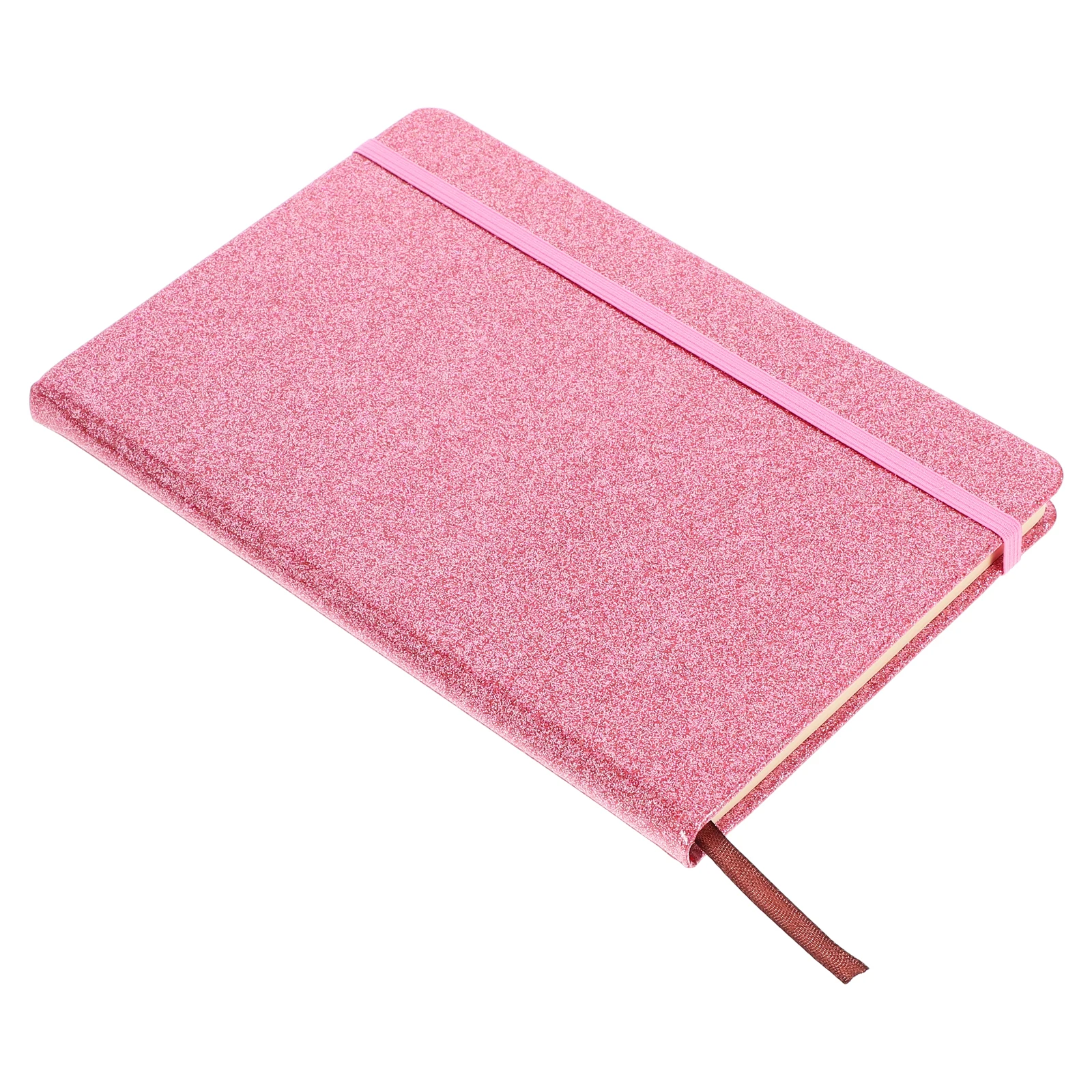 

Hard-sided Glitter Notebook The Daily Writing Flash Business Journal Paper Decorative Travel Elastic Closure