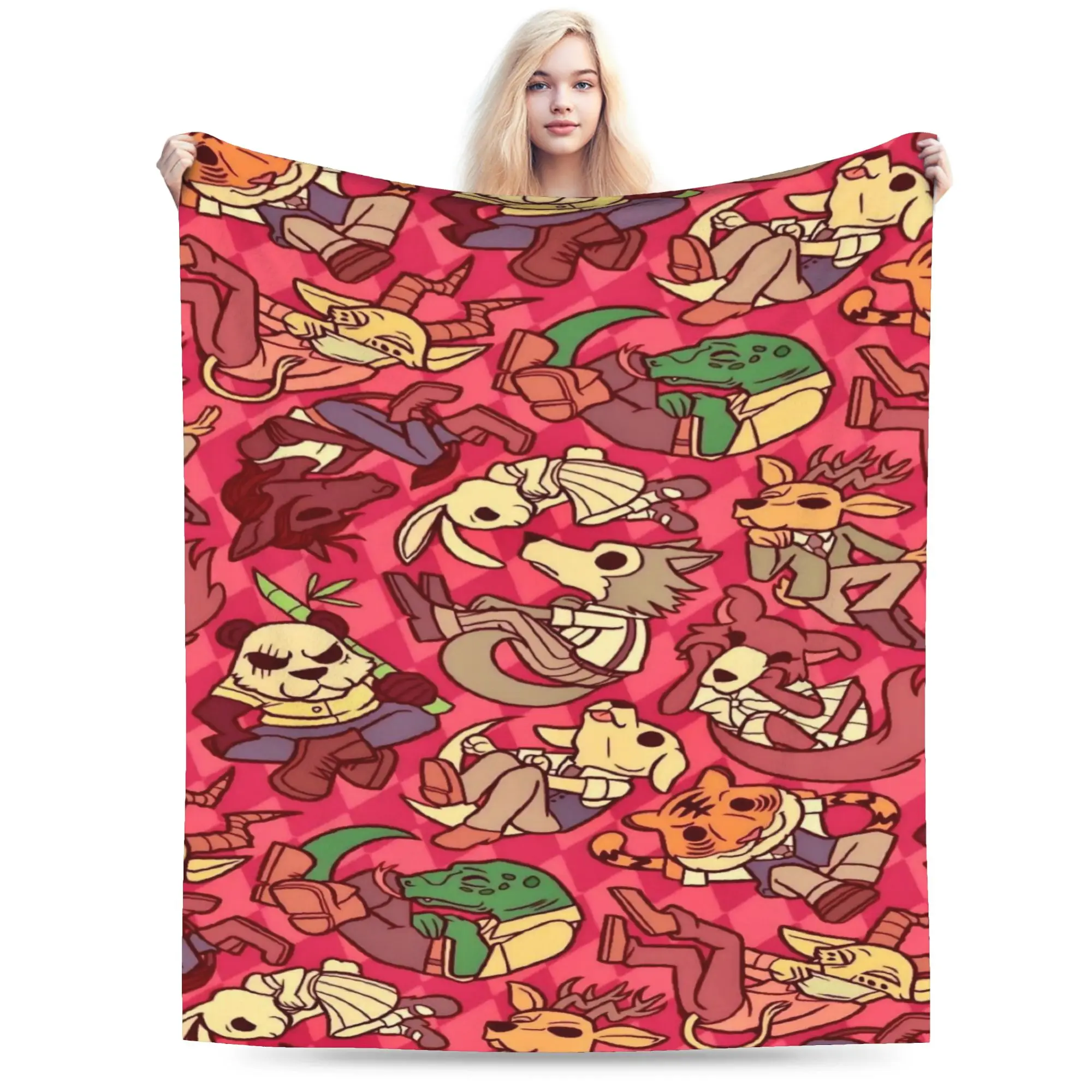 Beastars  Blankets Flannel  Multifunction Super Soft Throw Blanket for Bedding Plush Thin Quilt