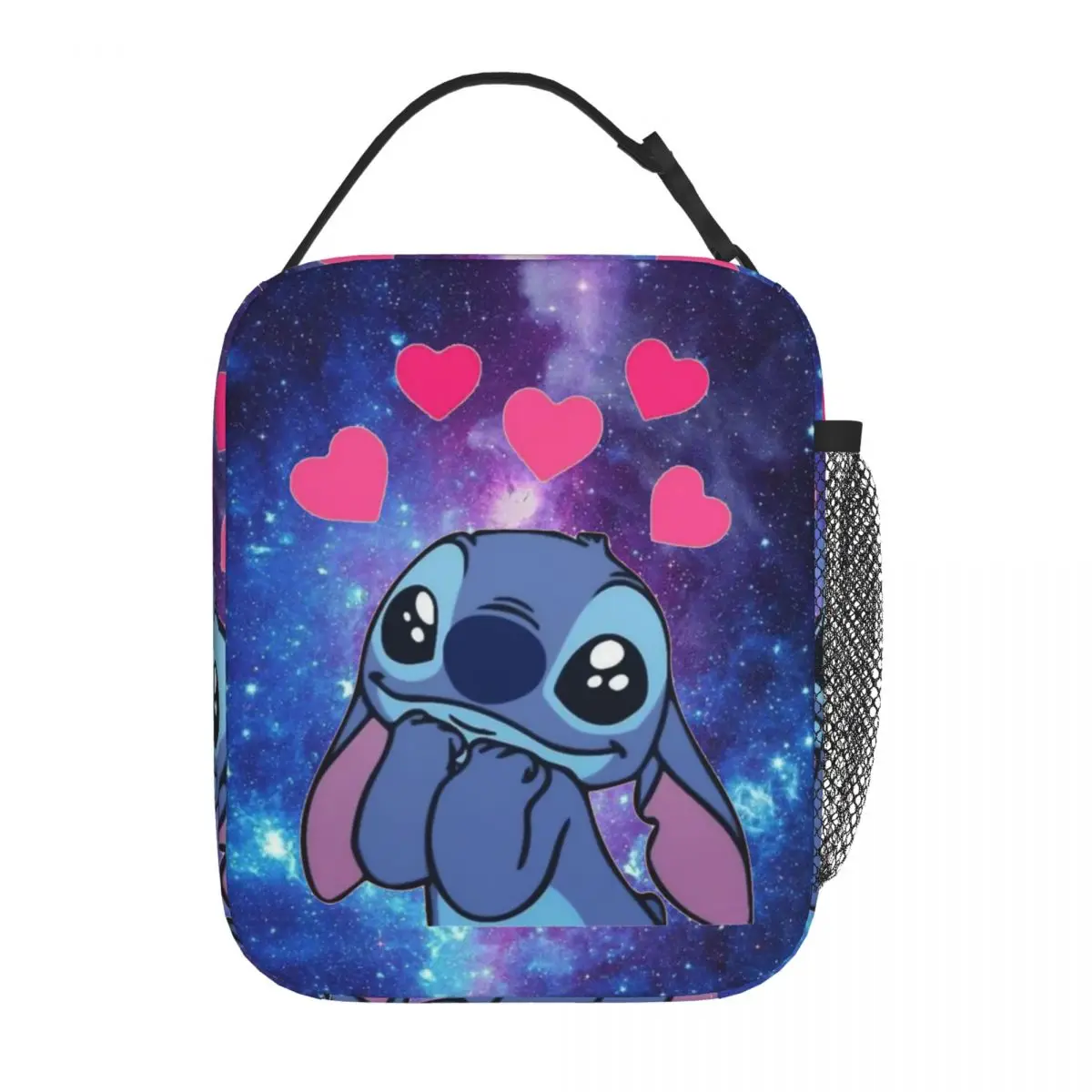 Stitch Falling In Love Insulated Lunch Bags Thermal Lunch Container Lilo Large Lunch Box Tote Food Storage Bags Beach Picnic