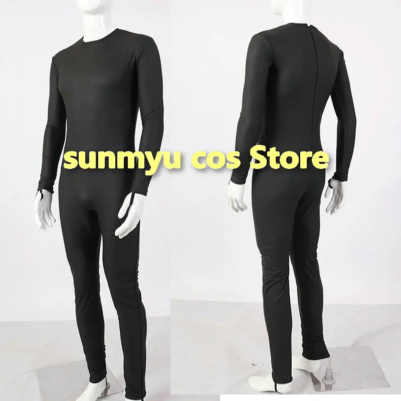 Black Thick double-layer matte with elastic PU on all sides bodysuit Cosplay Costume Custom Size Kamen Rider super sentai