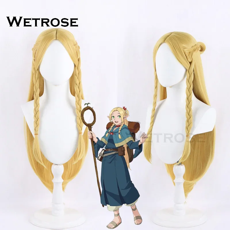 【Wetrose】Marcille Donato Cosplay Delicious Costume in Dungeon Food Marushiru Donatou Danjon Meshi Set Wig Ears Halloween Elf