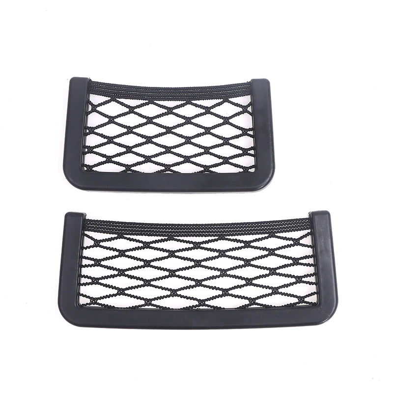 Car Organizer Storage Bag Auto Paste Net Pocket Phone Holder Car Accessories 20*8CM 8*15CM Universal car Accessories