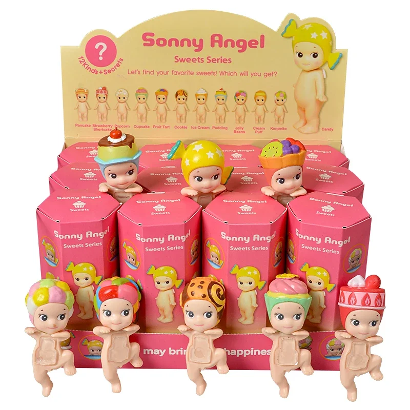 Caja ciega de animales Sonny Angel, serie de cosecha del 20 ° aniversario, figuras de Anime de Ángel frutal, muñecos de juguete para regalo de Navidad para niños
