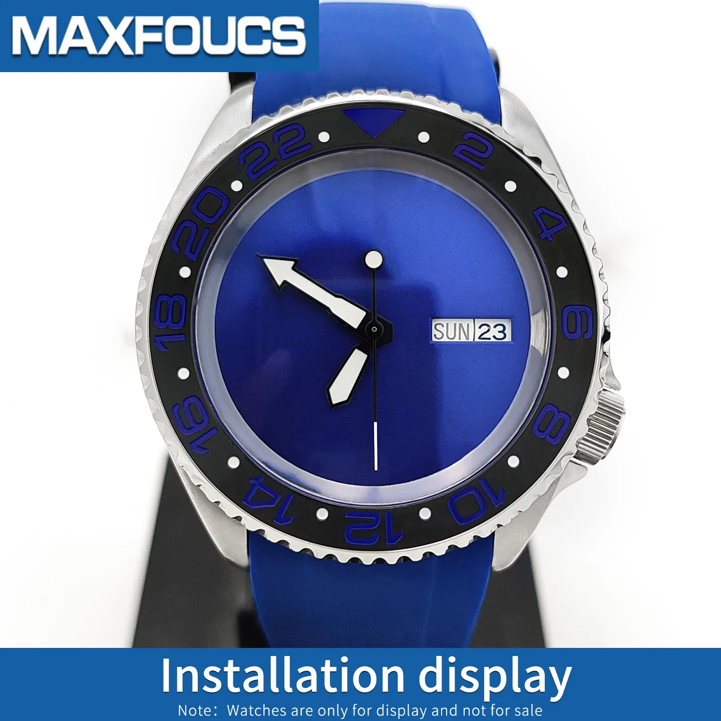 Schräge Keramik-Lünetteneinlage 38x30,6mm MOD SKX007 SKX Divers Passend für 31,5x30,5mm Kristall SUB GMT Taucheruhr-Zubehör Ersatz – Detail 7
