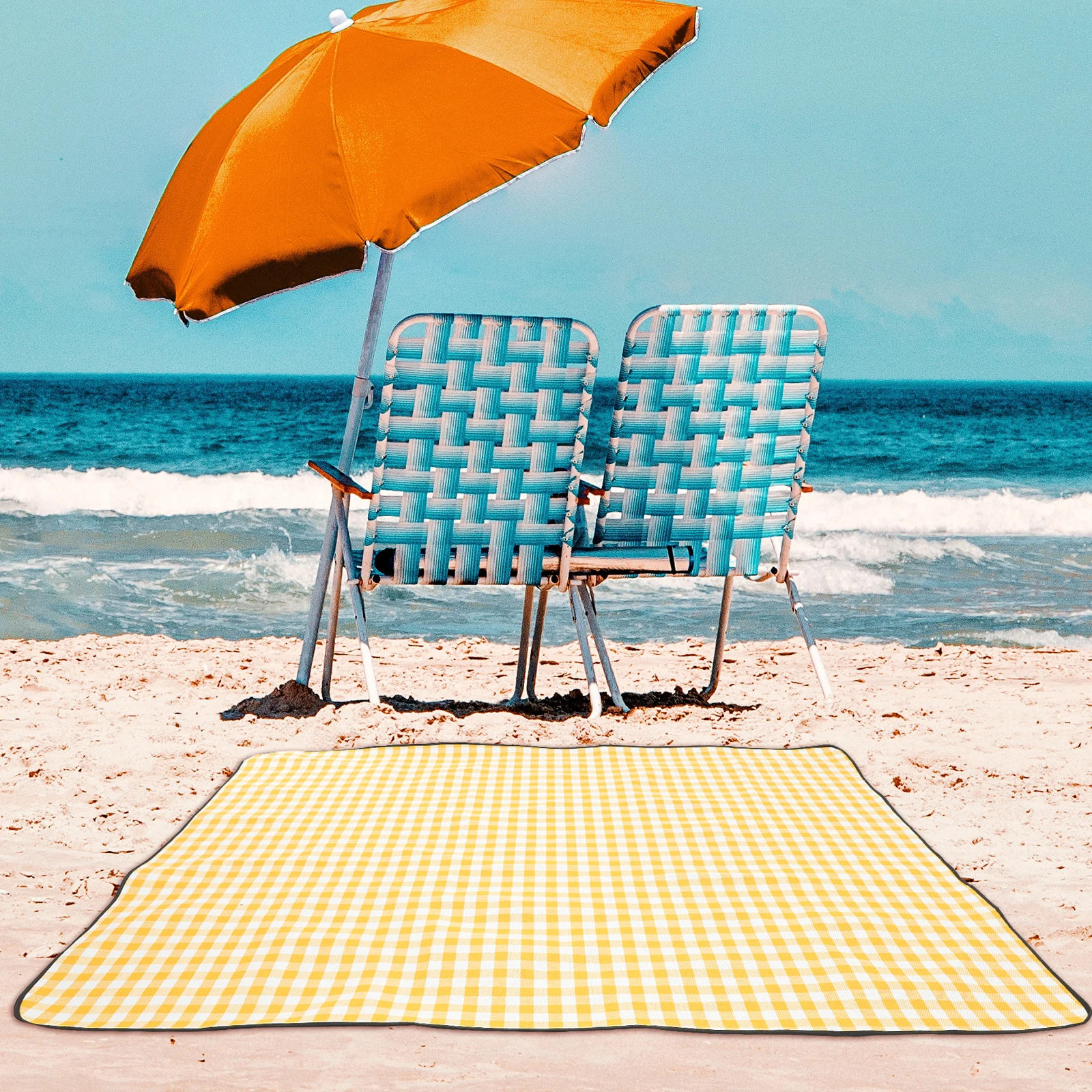 

Portable Waterproof Picnic Mat Large Size Acrylic Cloth Pad Outdoor Camping Blanket Thickened Grass Beach Mat Practical