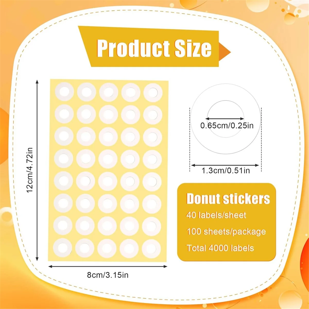 Hot! 4000pcs Hole Punch Reinforcement Stickers, Self-Adhesive 1/4 Inch Diameter Loose-Leaf Binder Paper Hole Protectors White