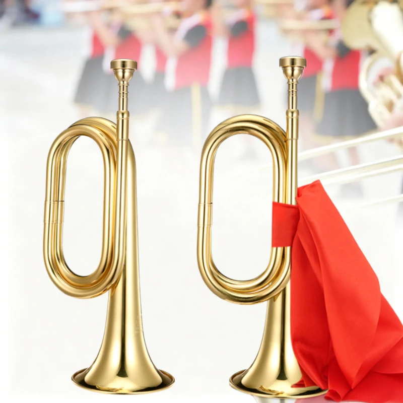 trompette-de-cavalerie-avec-embouchure-cor-d'infanterie-en-cuivre-massif-cor-militaire-professionnel-«-grand-step-»