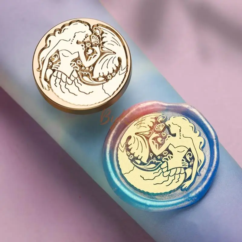 30mm Sealing Wax Stamp Alice Wonderland Teapot Coffee Elves Mr. Rabbit Mermaid For DIY Wedding Decoration Craft Packaging Gift