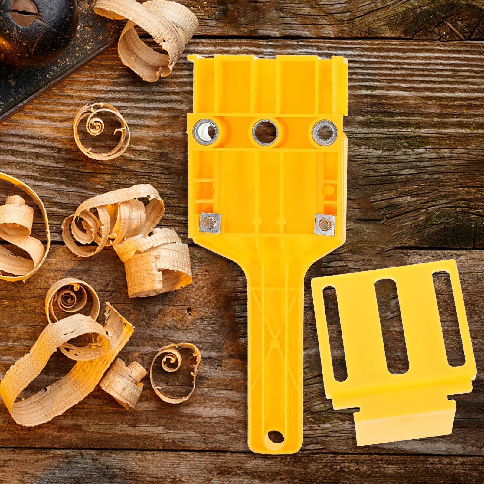 

1 set Drill Guide Locator Kit Accurate Positioning H held Design Stainless Steel Dowel Jigs Tools Carpenter Accessories