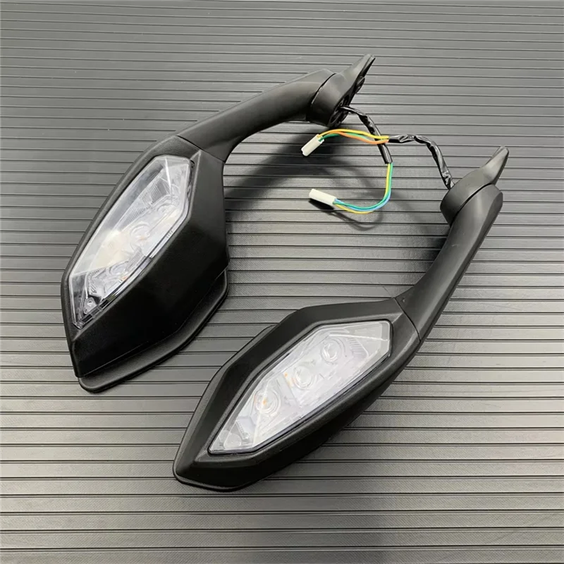 

Foldable LED Turn Signals Rear View Mirrors For Yamaha YZF R6 YZF-R6 2017-2021 YZF R1 YZFR1 2015-2021 Motorcycle Mirrors-A61E