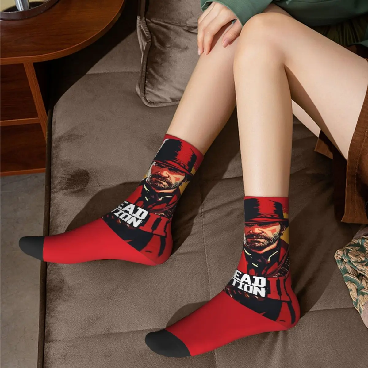 Casual uomo donna calzini Arthur Morgan The danous Outlaw Red Dead reredions accessori Cute Graphic Socks Spring