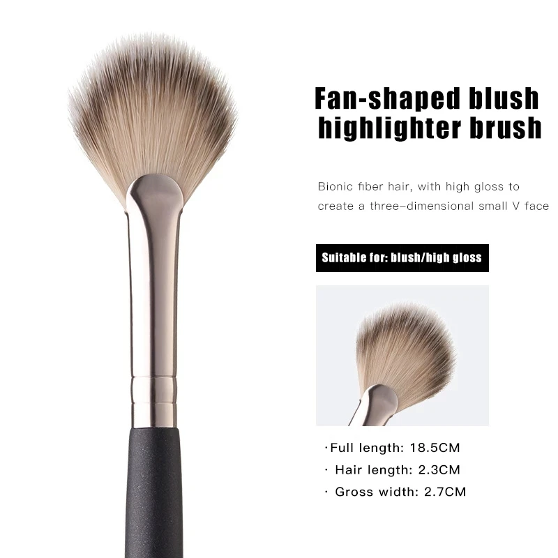 1PC Loose Powder Brush Blush Brush High Light&Loose Powder Brush Makeup Brush With Soft Fur Multifunction Tools Face Makeup