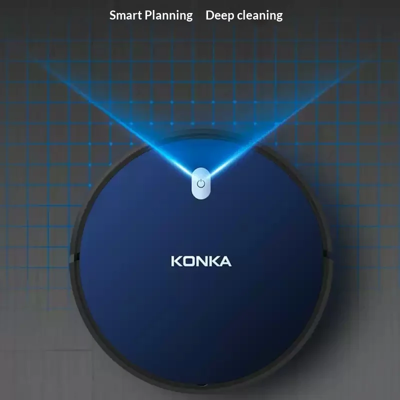 Picture 3: KANKA KC-VS53 Sweeping Robot Vacuum Intelligent Planning Path Robot Vacuum Cleaner Obstacle Crossing Gather Two-sided Brush
