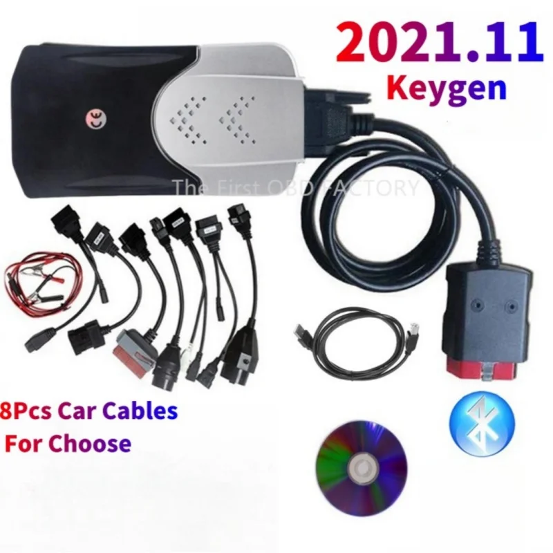 VD TCS CDP Pro 2024 New 2021.11 with Keygen for tnesf delphis orpdc VD DS150E CDP Bluetooth Car Truck OBD2 Scanner Interface