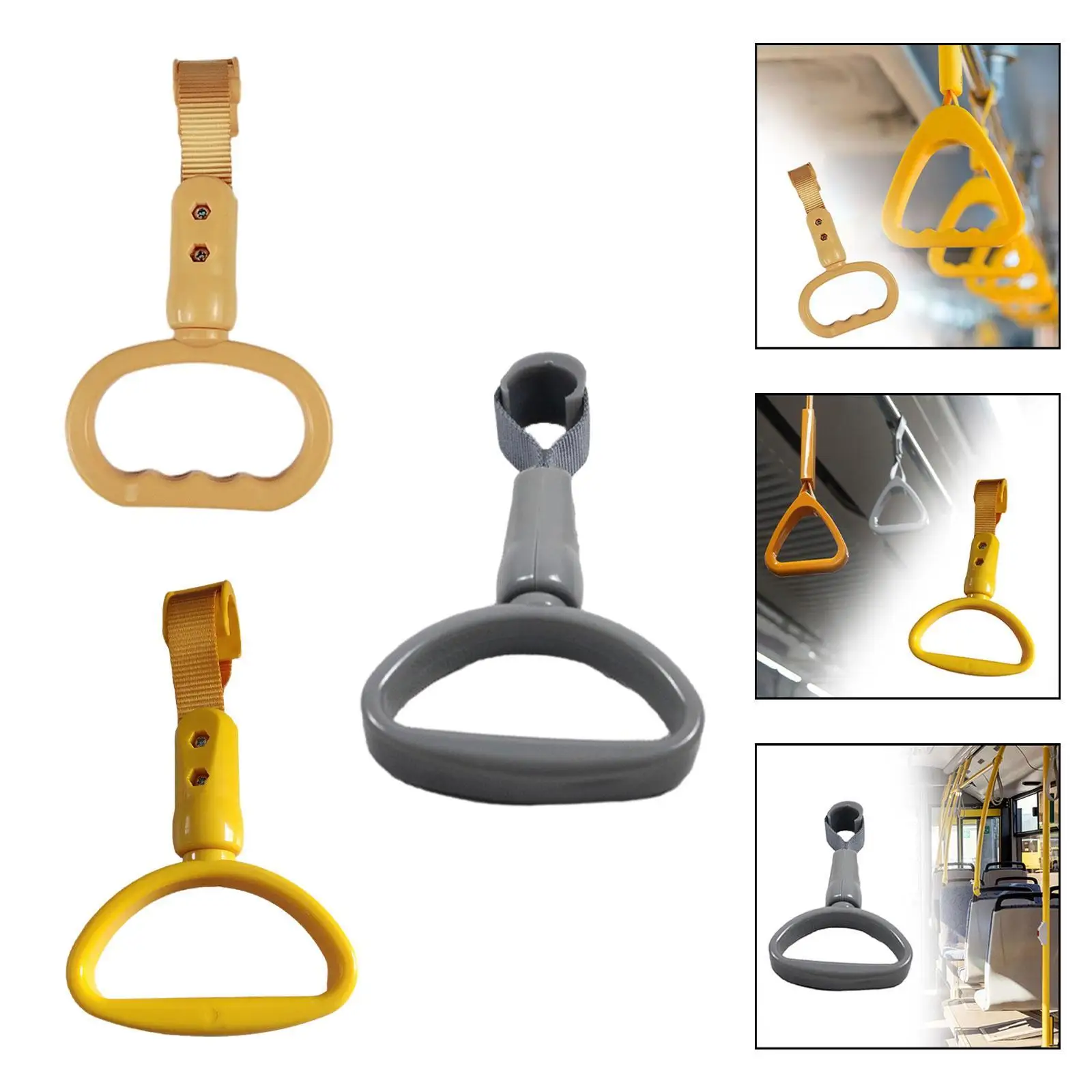 

Bus Grab Handle Hand Grip Replace Wear Resistant Easily Install Handrail Lightweight Subway Handle Ring Automotive Hand Strap