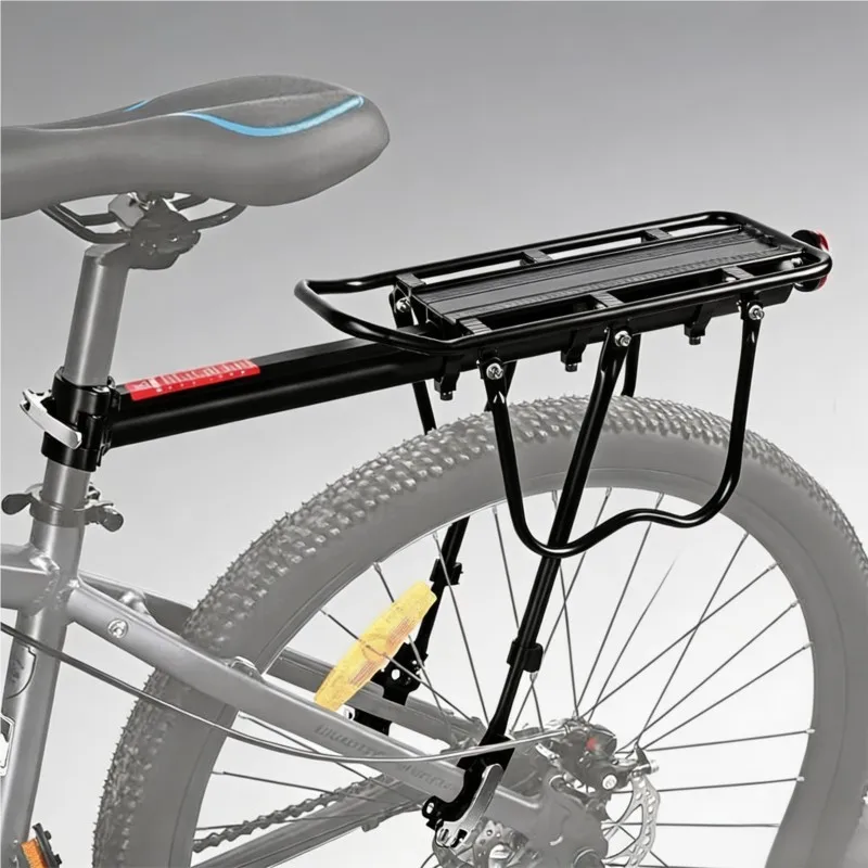 ユニバーサルクイックリリース自転車リアラック-アルミ合金製自転車カーゴラック-シートポスト荷物キャリア-mtbマウンテンロードバイク用