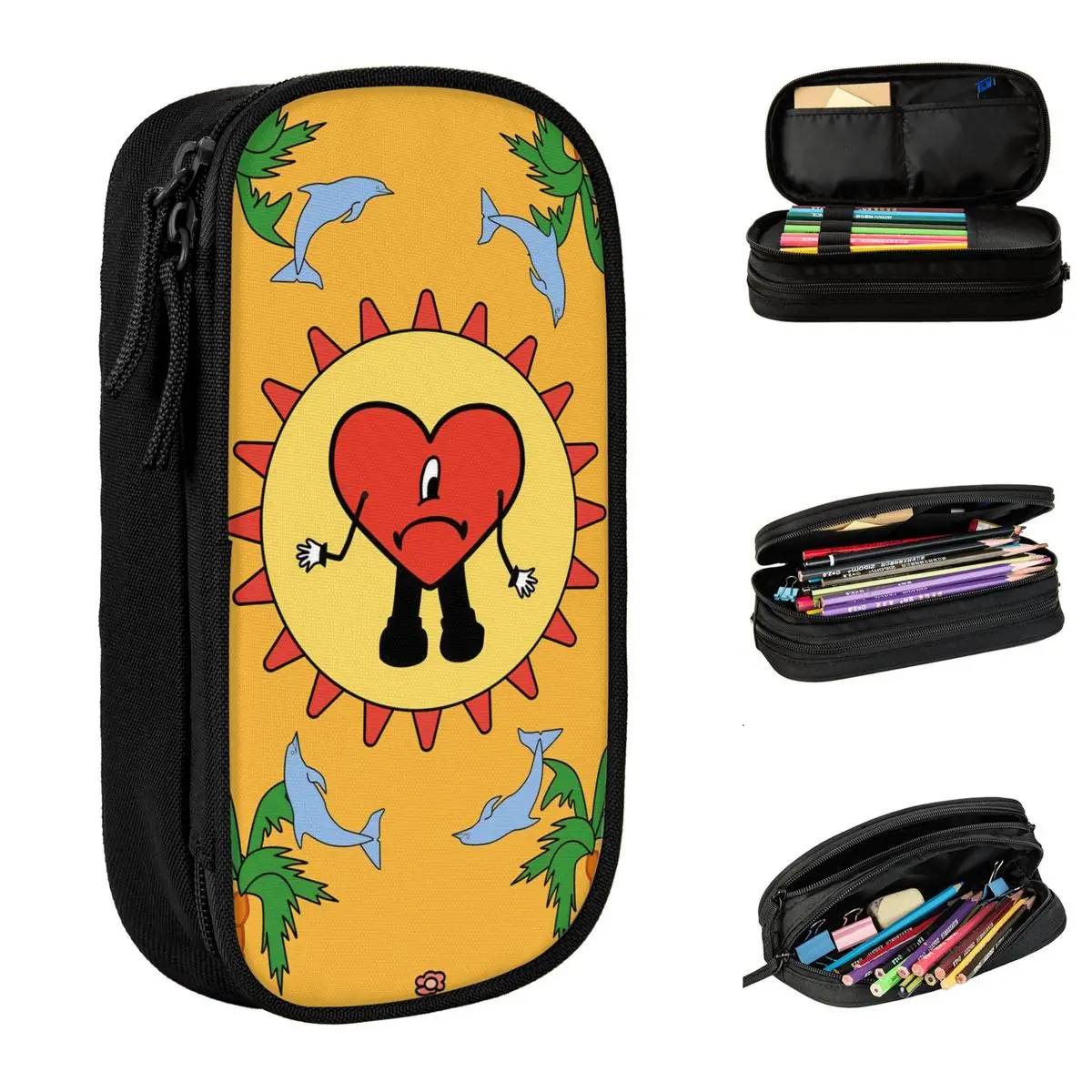 

Bad Bunny Un Verano Sin Ti Pencil Cases Pencilcases Pen for Student Big Capacity Bags Students School Gift Stationery