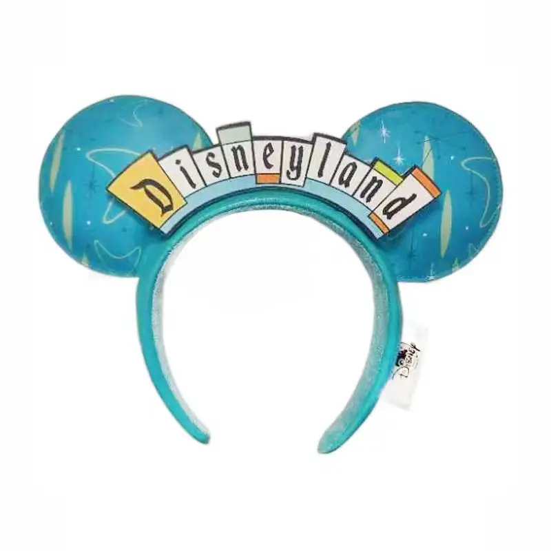 2023 Disney Minnie Ear Headband For Women Disneyland Mickey Ears Plush Sequin Birthday Gift Party Cosplay Girls Accessories Toys