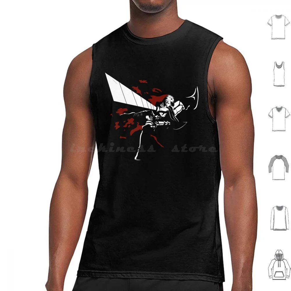 Advance! Tank Tops Print Cotton Anime Manga Erwin Smith Commander Arm Attack Titan Attack On Titan Shingeki Kyojin