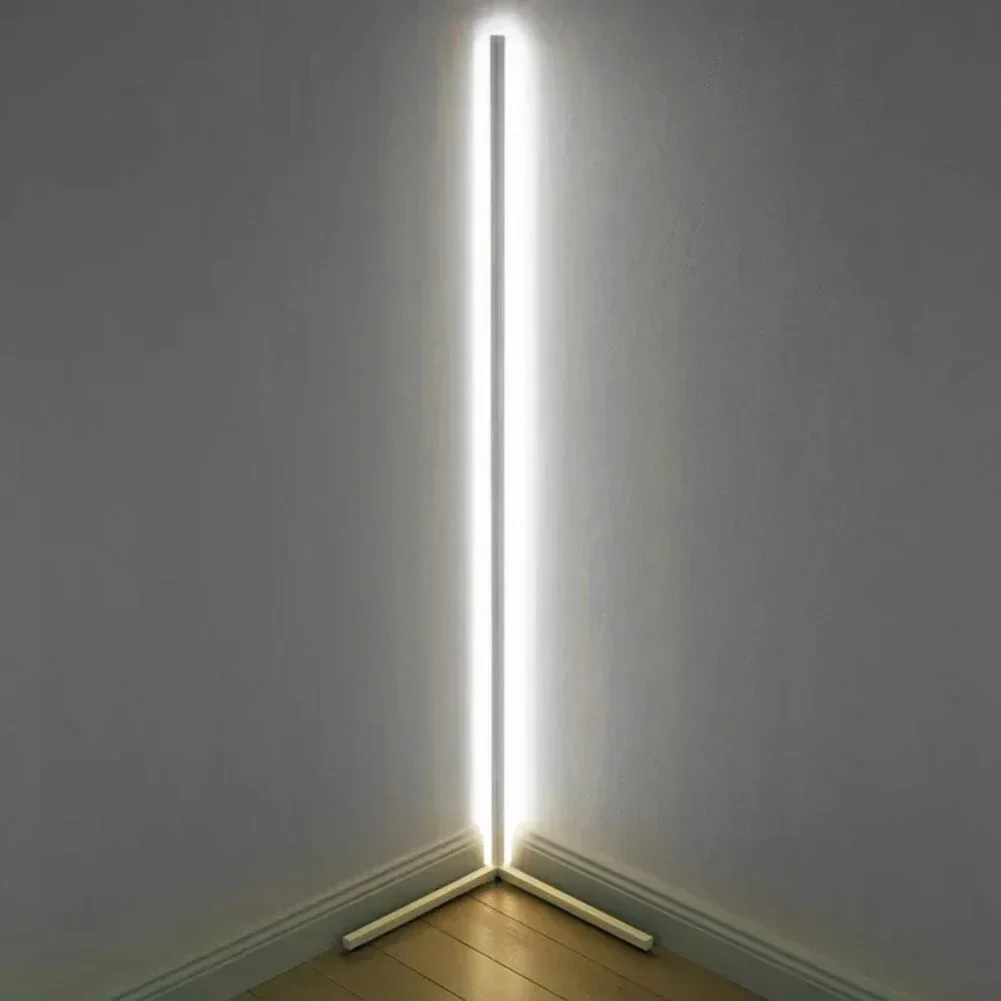 Imagem -03 - Moderno Simples Led Rod Lâmpada de Assoalho Canto Lâmpada de Assoalho Quarto Sala de Estar Decor Atmosfera pé Luz Iluminação Interior