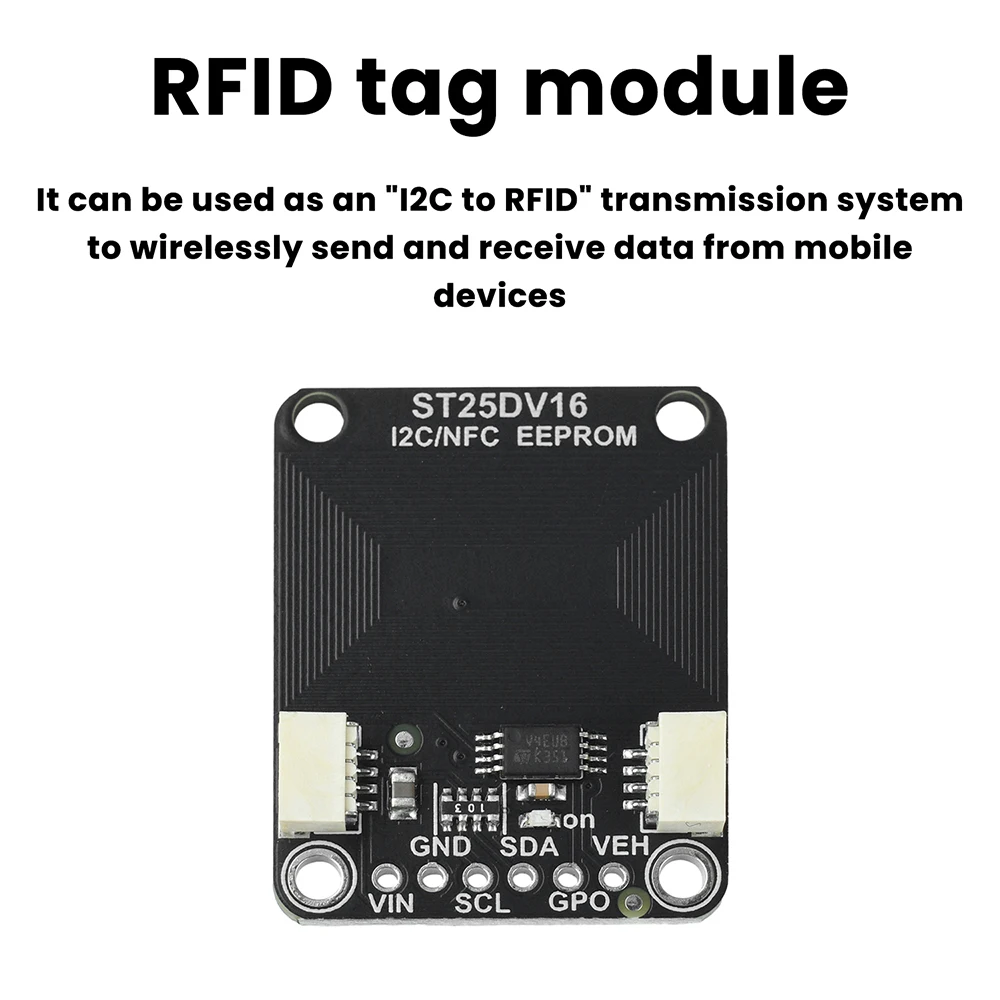 ST25DV16K I2C RFID EEPROM Breakout 13.56 Mhz NFC/RFID Reader Module For Arduino Raspberry Pi For STEMMA QT Qwiic