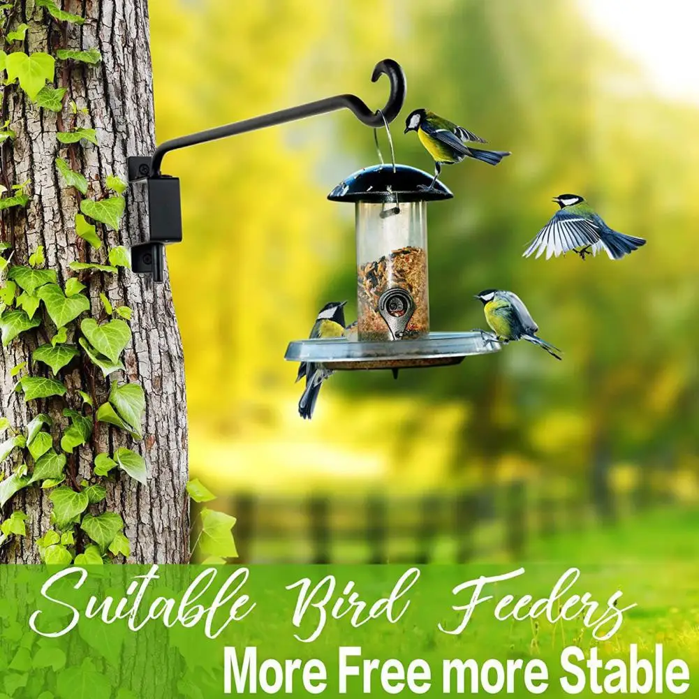 Rotating Hook Balcony Plant Hanger Hook 2pcs Heavy Duty Rotating Plant Hanger Hooks Adjustable Metal Wall Mounts for Hanging