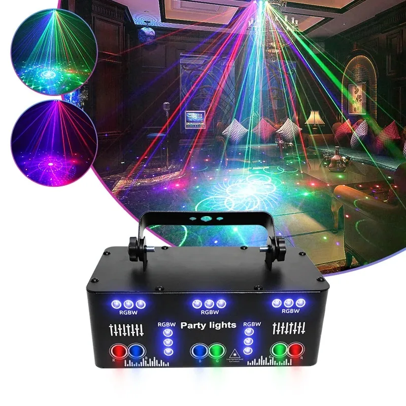 2023  New Product 21 Eye Laser Light Halloween Christmas Decorations Home Rgb Led DJ Equipment Wedding Dmx Stage Lighting