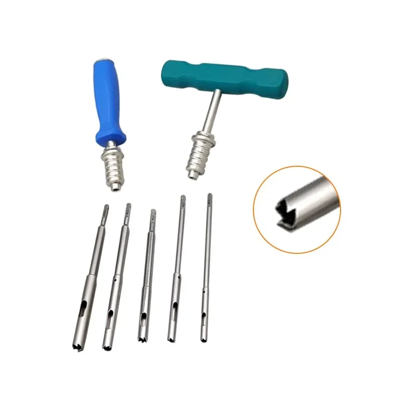 

1 Set Hollow Reamer Straight Type T Handle Hollow Mill Autoclavable Orthopedic Instrument Stainless Steel pet