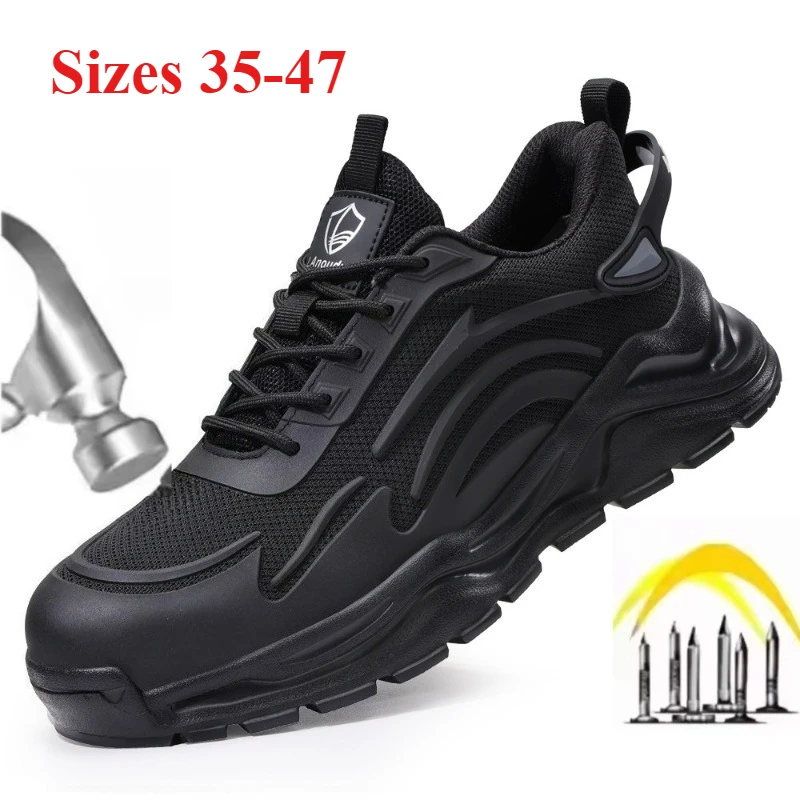 أعلى جودة خفيفة الوزن لا متعب للقدمين أحذية أمان الصلب تو سحق ثقب برهان أحذية Zapatos De Seguridad De Hombre