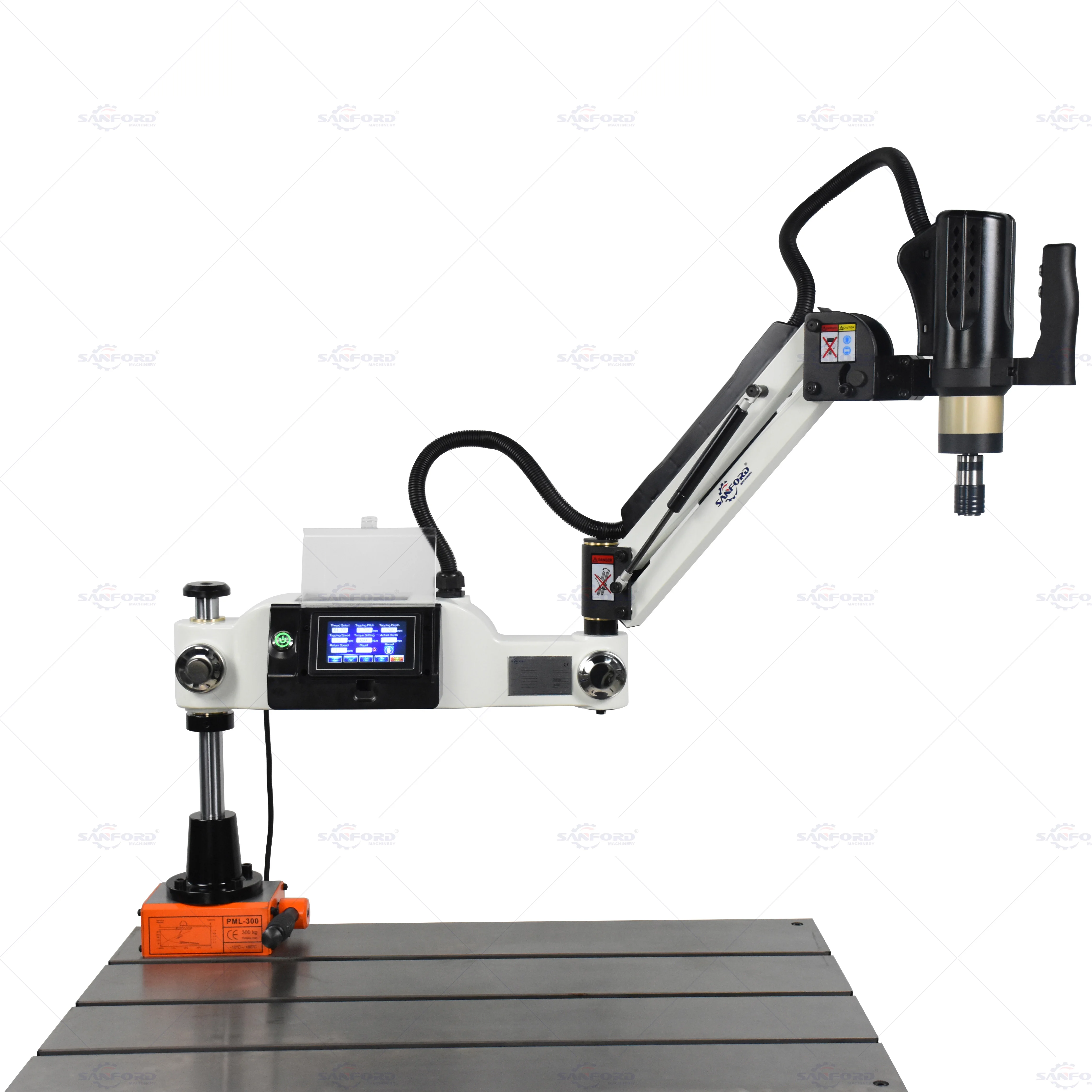M3-M16 electric flexible arm nut servo motor automatic tapping machine, suitable for metal thread processing machine