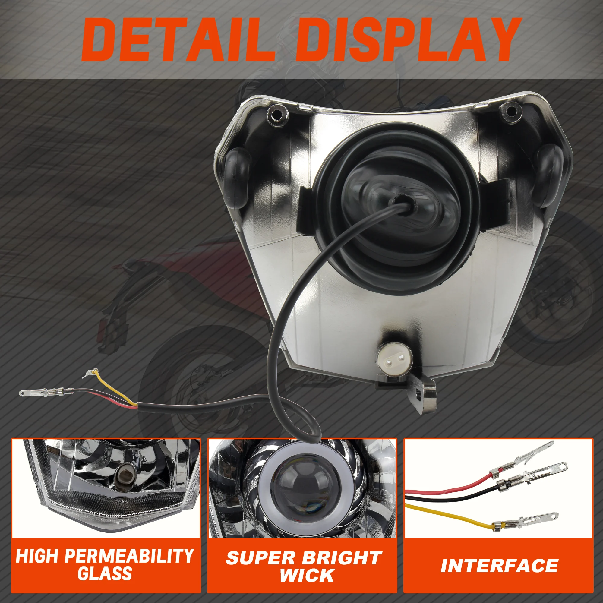 كشافات أمامية للدراجة النارية KTM LED EXC EXCF SXF SX XC XCW XCF XCFW 125 250 300 350 450 Dit ملحقات الدراجة إندورو