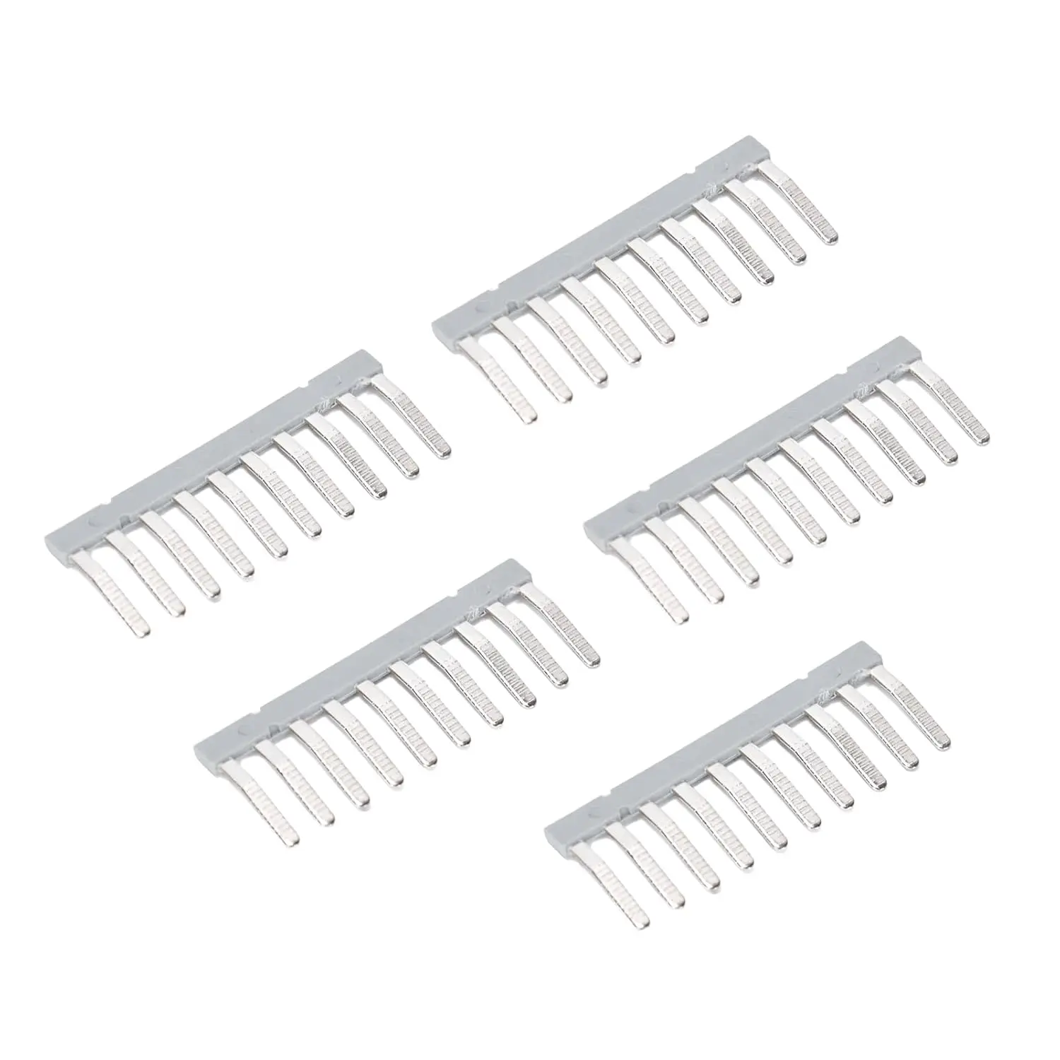 5Pcs EB10-5 DIN Rail Terminal Block Jumper External Bridge for UKKB 3/UK3N