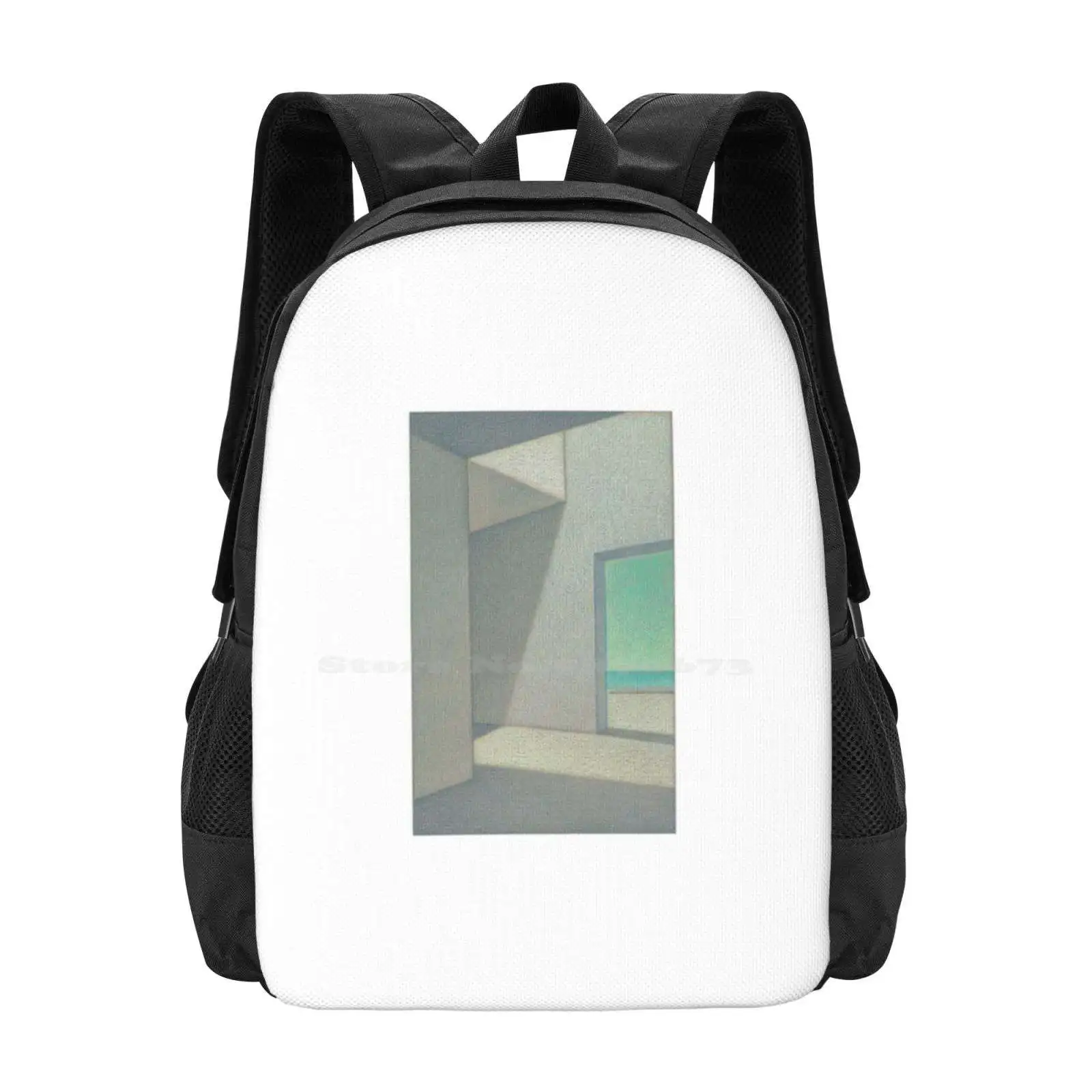 Up Here-No.2 Hot Sale Schoolbag Backpack Fashion Bags Rooms Ocean Architecture