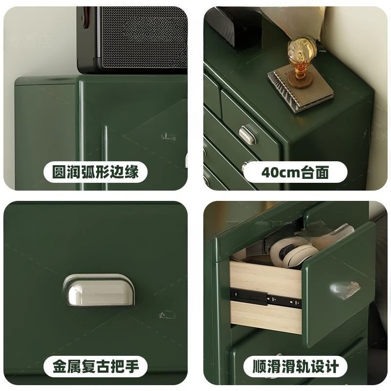 Dopamine Sofa Side Cabinet, Living Room Wall Storage Cabinet, Small Apartment Ins Wind Locker