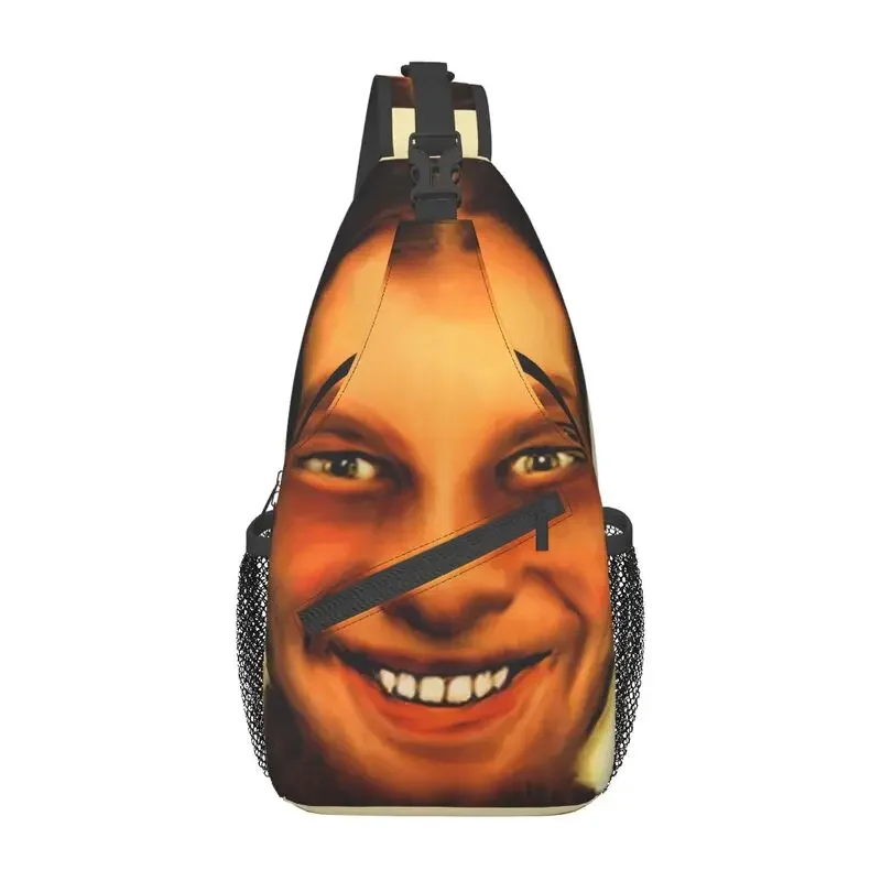 

Custom Cool Aphex Twin Sling Bags for Traveling Men Chest Crossbody Backpack Shoulder Daypack