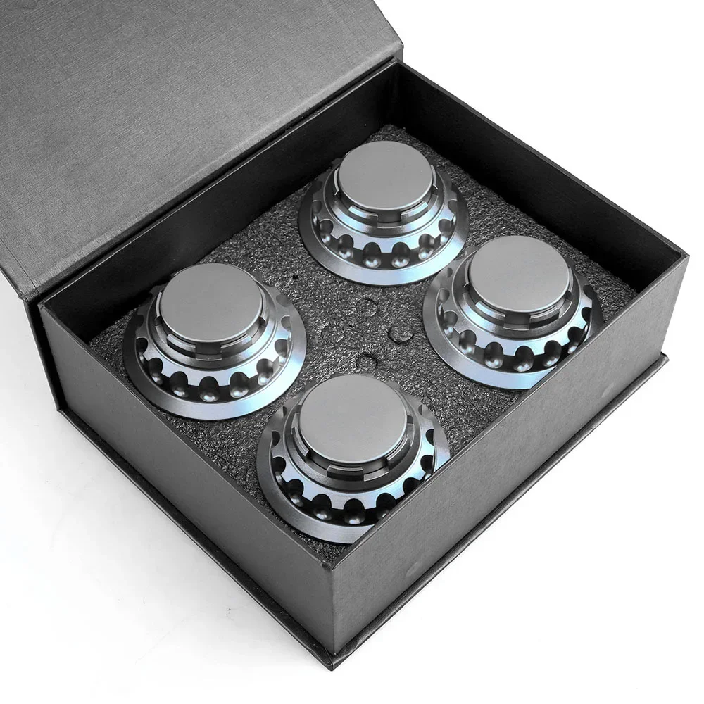 Aluminum alloy CNC engraved and milled center cover for all Porsche wheel hub modifications except Macan