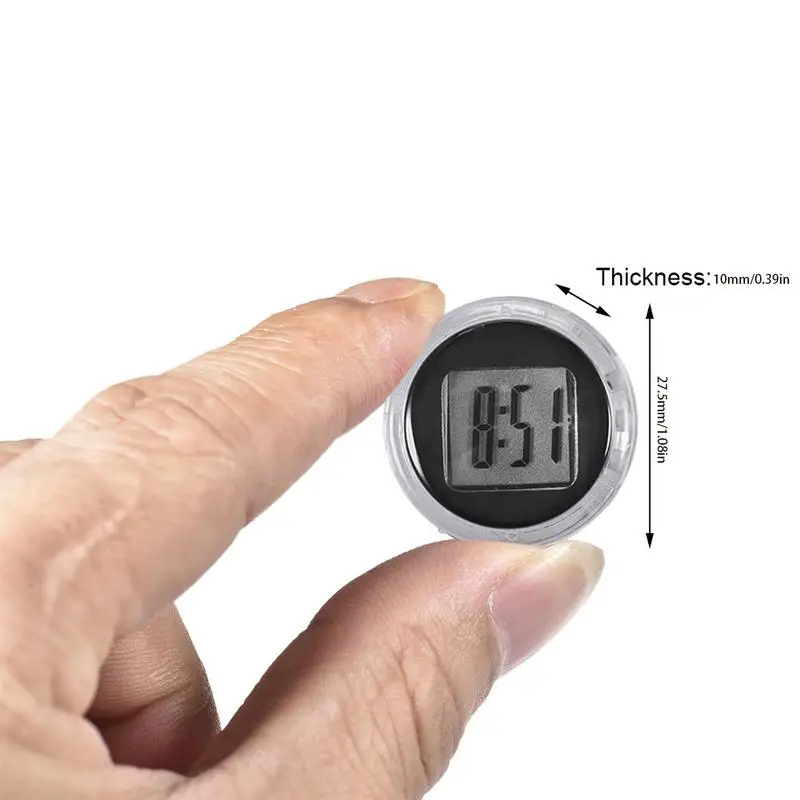 Picture 7: 1PCS Mini Precision Motorcycle Clocks Watch Waterproof Stick-On Motorbike Mount Watch Moto Digital Clock With Stopwatch